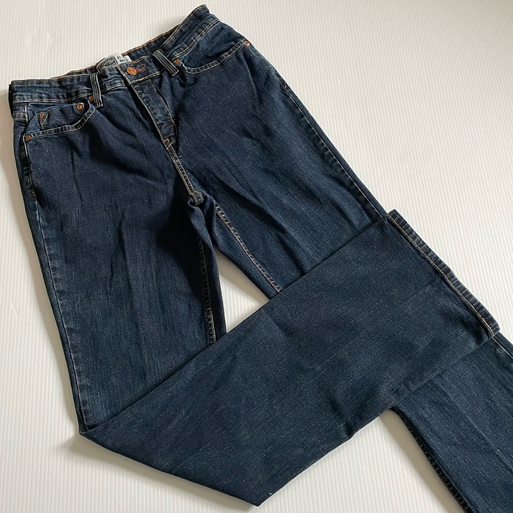 Bootcut Levi Strauss & Co at waist, blue jeans. Women’s size 10 long